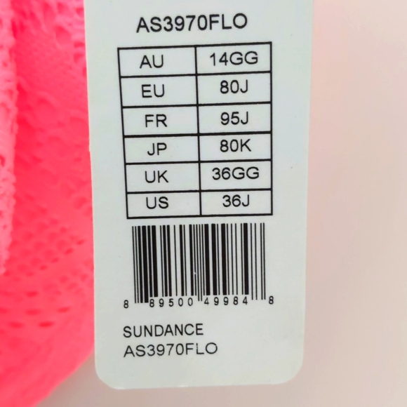 Freya Sundance Sweetheart Padded Bikini Top. Flamingo colour. Multiple sizes. - Picture 5 of 6